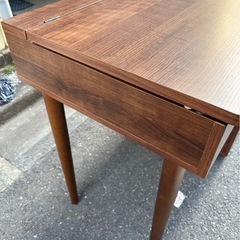 木製ドレッサー　化粧台　引き出し付き　大きめドレッサー　ナチュラルの画像