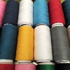 ミシン、手縫い用糸24個　4800m分の画像