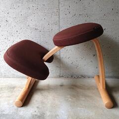 【美品】サカモトハウス バランスチェアイージー 　ショートバージョン　ブラウンの画像