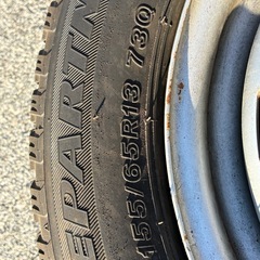 スタッドレスタイヤ（ブリヂストン）155-65-13の画像