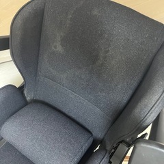 【おしゃれ】ゲーミングチェア ファブリック オットマン付の画像