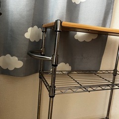 【お取引決定です】３段ラック　移動式の画像