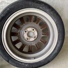 (値下げ)ホンダ　N-BOX カスタム　純正15インチ　ホイール　15 x 4.5J オフセット45 PCD100 ハブ径56 タイヤ溝なしの画像