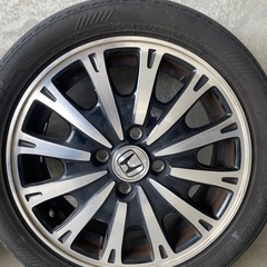 (値下げ)ホンダ　N-BOX カスタム　純正15インチ　ホイール　15 x 4.5J オフセット45 PCD100 ハブ径56 タイヤ溝なしの画像