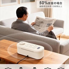 【新品未使用】お手元スピーカー 優音 テレビスピーカー 業界初大出力 20W 思いやりの画像