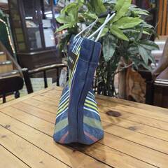 【愛品館 市原店】マルニ フラワーカフェ  ストライプ トートバッグの画像