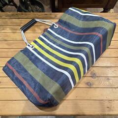 【愛品館 市原店】マルニ フラワーカフェ  ストライプ トートバッグの画像