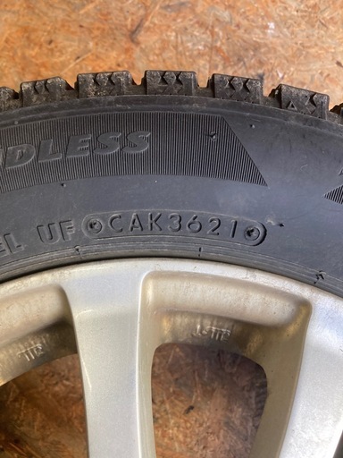 155 65 R13 ブリヂストンVRX2　4本セットアルミ付きスタッドレス　