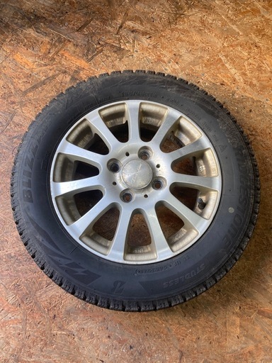 155 65 R13 ブリヂストンVRX2　4本セットアルミ付きスタッドレス