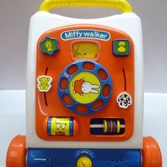 ★ides アイデス Miffy walker ミッフィー ウォーカー 手押し車 知育玩具 知育ウォーカー 歩行器 カタカタ ベビー用品 hの画像