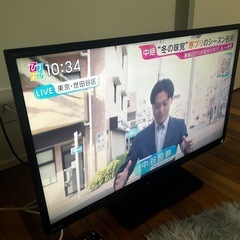 テレビ　REGZA TOSHIBA ガラステレビ台　おしゃれ　パイオニア　DVDプレーヤー
の画像