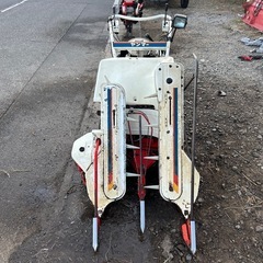 ヤンマー　バインダー　2条刈り　5.5馬力　 自動紐通し　らくらくシフト　YB65 動力刈取機　バインダ　歩行 結束型　刈取　稲刈　2条　宮崎　簡易始動動画ありの画像