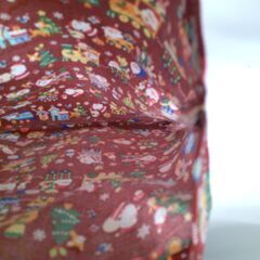 【ハンドメイド】クリスマス柄ミニトートバッグ（赤）の画像