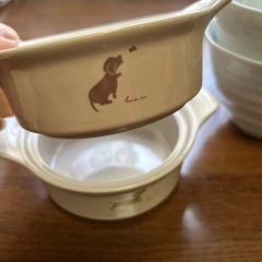 お茶碗、コップ、小皿、グラタン皿×2客の画像