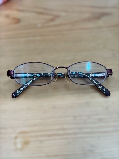 JILL STUART NewYork 子供用メガネ ➕ ケース付き 猫 ドット