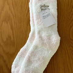 【新品未使用】ジェラートピケボーダーソックスの画像