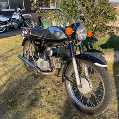 ★スズキ K90（1970年代）実働／2ストローク／アルミタンクカバー／前後タイヤ新品★の画像