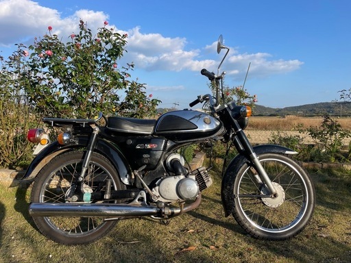 ★スズキ K90（1970年代）実働／2ストローク／アルミタンクカバー／前後タイヤ新品★