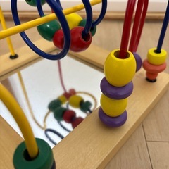 【受け渡し決定】ビーズコースター 赤ちゃん　おもちゃの画像