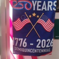 限定品! アメリカ合衆国　2026年　250周年 記念 July4 旗 flagの画像