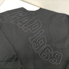 GAP 1969 スウェット トレーナー XL 黒 ブラック 裏起毛 ロゴ 美品 ゆったり クルーネック メンズ ユニセックス 251202-5Aの画像
