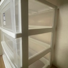 アイリスオーヤマ WIDE チェスト 3段 W-543 美品 取りに来られる方の画像