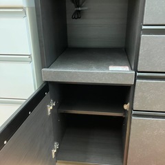★ジモティー割引20%★スライド扉オープンボード ニトリ SP201-100KB グレー ブラック《リサイクルショップドリーム次屋店》☆尼崎市若王寺☆の画像