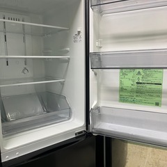 ジャングルジャングル貝塚店　153L 冷蔵庫　TOSHIBA GR-S15BS  2021年製　右開き　黒　2ドア　クリーニング済み　中古　リユース　貝塚市　二色浜の画像