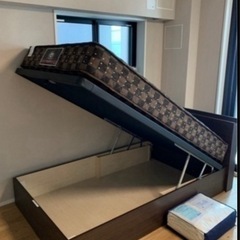 超美品　シーモンズマットレス付　収納できるペット　セミダブルの画像