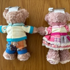 ダッフィー＆シェリーメイ ぬいぐるみバッジセットの画像
