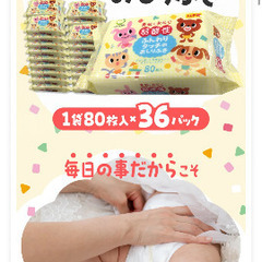 おしりふき　手口ふき　30パックの画像