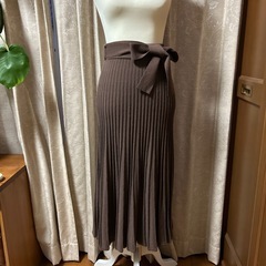 ビームス　ブラウンリブ編みセットアップの画像