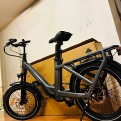  ADO Air One Ultra 電動アシスト自転車 グレー　組立済 の画像