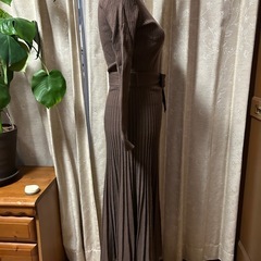 ビームス　ブラウンリブ編みセットアップの画像