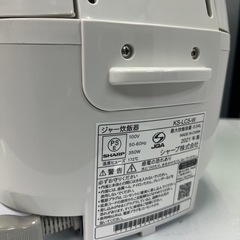 ジャングルジャングル貝塚店　ジャー炊飯器　SHARP  KSD-LC5  2021年製　3合炊き　白　クリーニング済み　中古　リユース　貝塚市　二色浜の画像