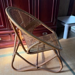 籐の椅子の画像