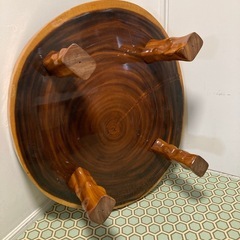 切り株ちゃぶ台 ローテーブル　の画像