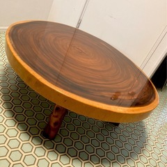 切り株ちゃぶ台 ローテーブル　の画像