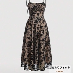 一度のみ着用☆２点セット　結婚式　お呼ばれドレス　謝恩会　ドレス　シースルーの画像