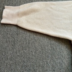 カーディガン　レディース　S 七分袖　白　夏用の画像