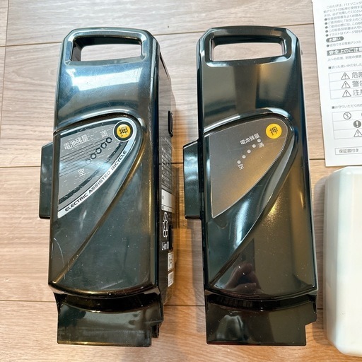 Panasonic 電動自転車バッテリー 2個セット 充電器 新品 中古 説明書 