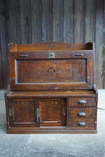 大正時代ライティングビューロー (my) 本川内のテーブル《学習机》の