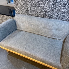 LOWYA ロウヤ 2人掛けソファ ソファベッド 木製フレーム×ファブリックの画像