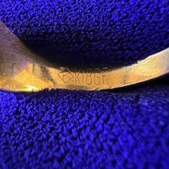 K18GF   リング  指輪 翡翠色ブローチの画像