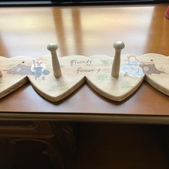 小物を掛ける手作りペイント　壁掛け　の画像