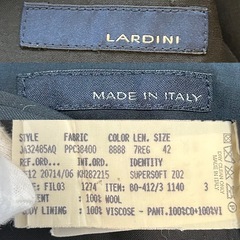 ラルディーニLARDINIメンズジャケット テーラードジャケット 紳士服 black ブラック黒色系  ウール レーヨン  イタリア製メンズ（men’s）男性用の画像