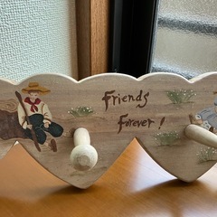 小物を掛ける手作りペイント　壁掛け　の画像