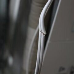 596)【訳あり】三菱 家庭用 エアコン 2022年製 主に10畳用 MSZ-R2822-Wの画像