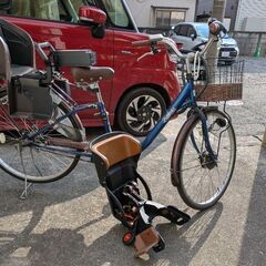 電動アシスト自転車26インチ子供乗せセット