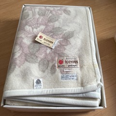 カシミヤ混毛布　の画像